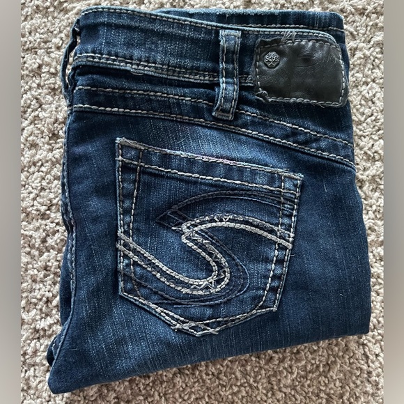 Silver Jeans Dark Blue Boot Cut Women's Jeans - Picture 3 of 3